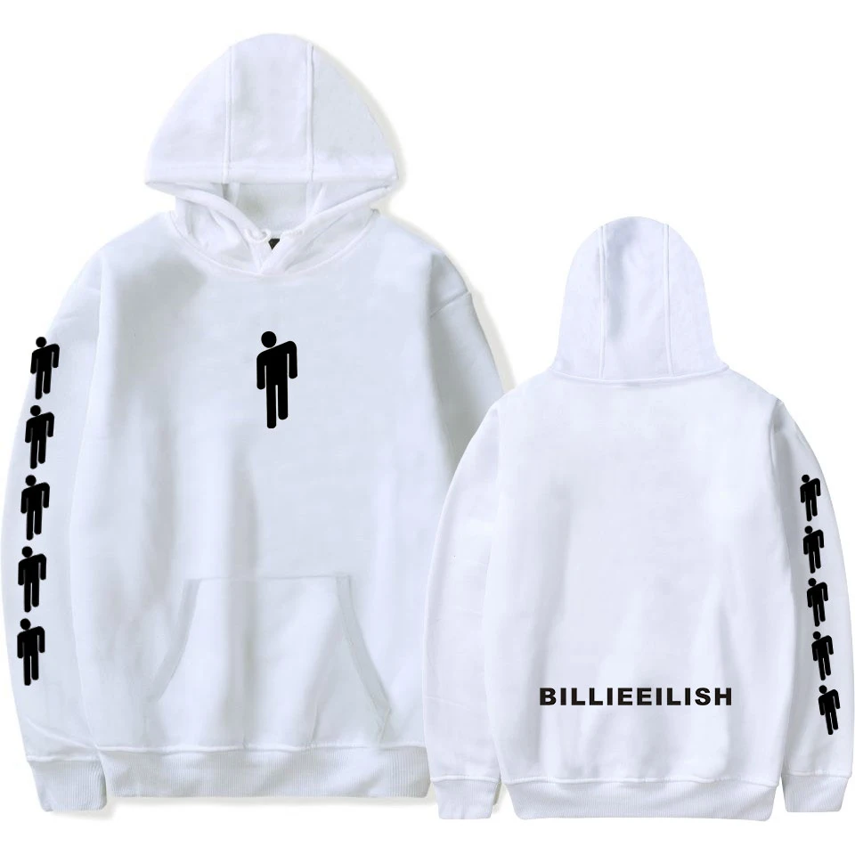 Лидер продаж Billie Eilish худи и толстовки для женщин с капюшоном мужчин белый дикий