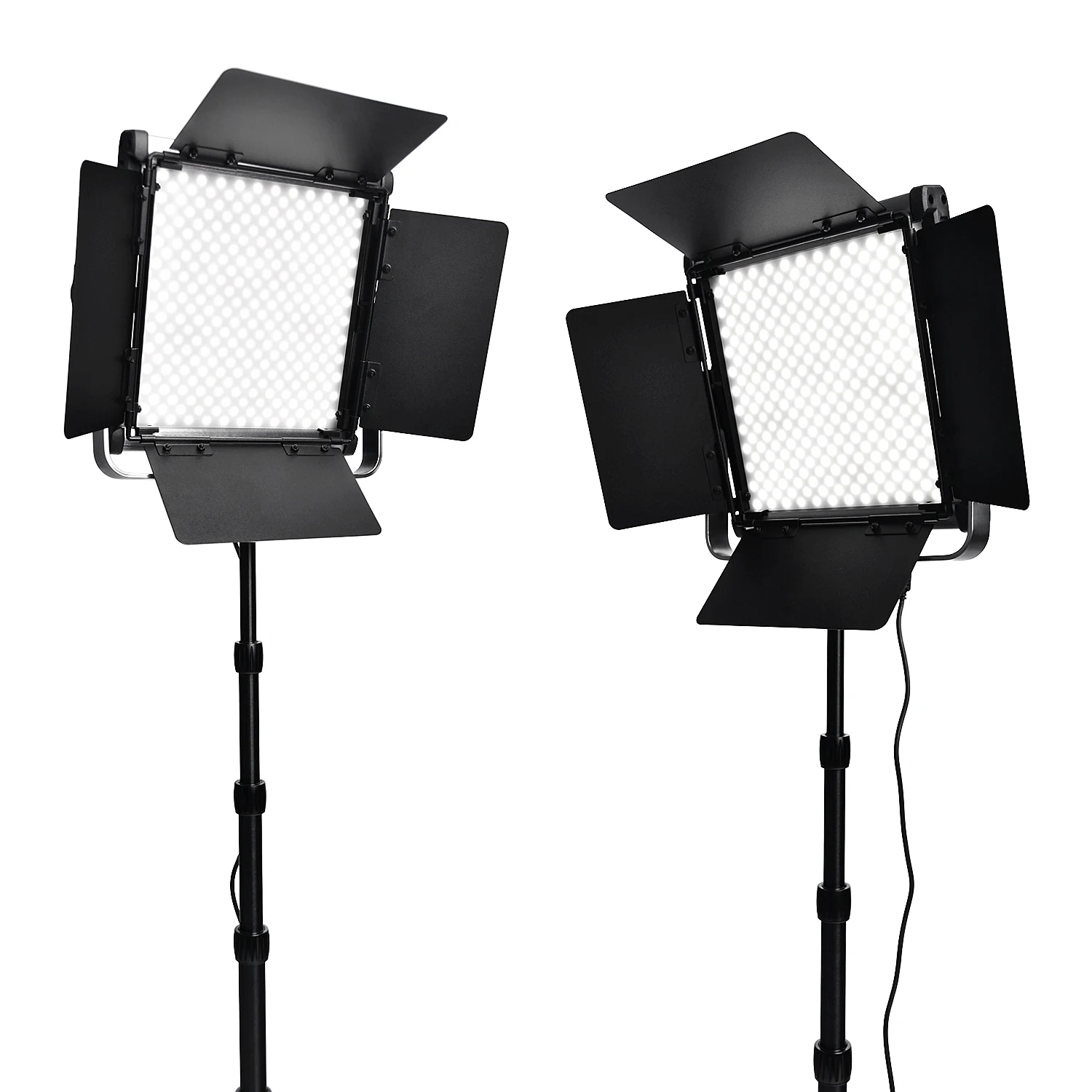 Fosoto 2 в 1 комплект светодиодный светильник для видео 3200-5600K 40W фотографические лампы с штативами светодиодный студийный светильник для фото камеры Youtube