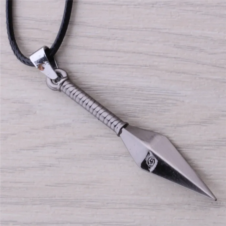 

2015 Naruto Ninja Weapon Necklace Kunai Dagger Zinc Alloy Figure Cosplay Toy Jewelry Pendants Accessories Christmas Gift