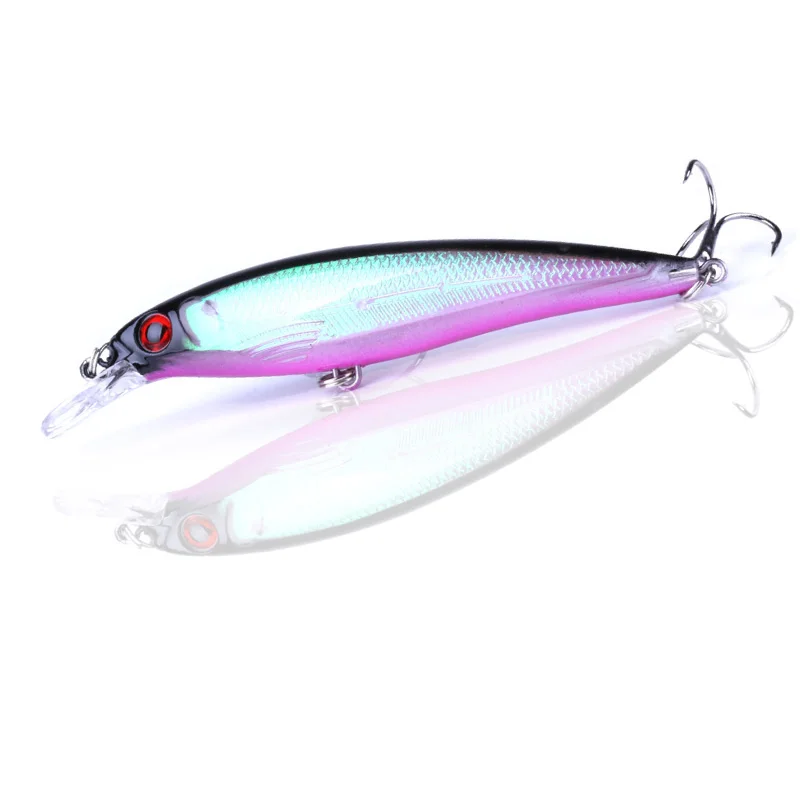 1 قطع الليزر أسماك الصيد السحر 11 سنتيمتر 13.5g3D عيون العائمة الصلب wobblers crankbait البلاستيك aritificial isca الطعم pesca