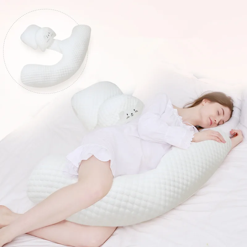 Подушка для беременных в форме H, поддерживающая талию, дышащая подушка для тела, боковые спальные для беременных женщин, 2 типа, Воздушная хлопковая подушка