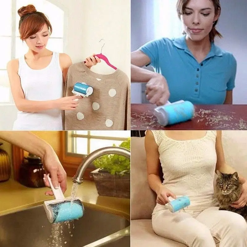Reusable Washable Lint Roller Sticky Silicone Dust Wiper Pet Hair Remover Cleaning Brush Tools for Pet Cloth Furniture lint remover pet hair remover lint roller hair remover clothes lint remover pet hair remover brush lint remover brush