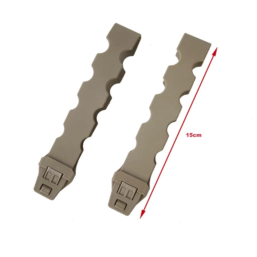 2pcs Tactical Vests Molle Straps 15cm Malice Clips Strap Nylon Quick