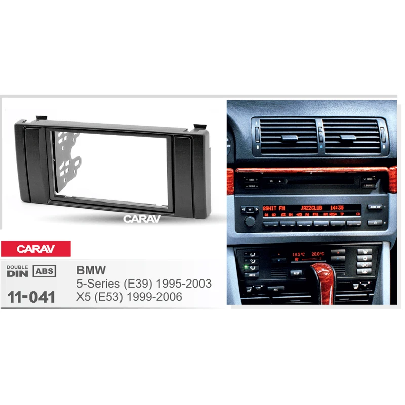 Двойная Din панель для BMW 5-Series E39 X5 E53 Радио DVD стерео крепление приборной панели