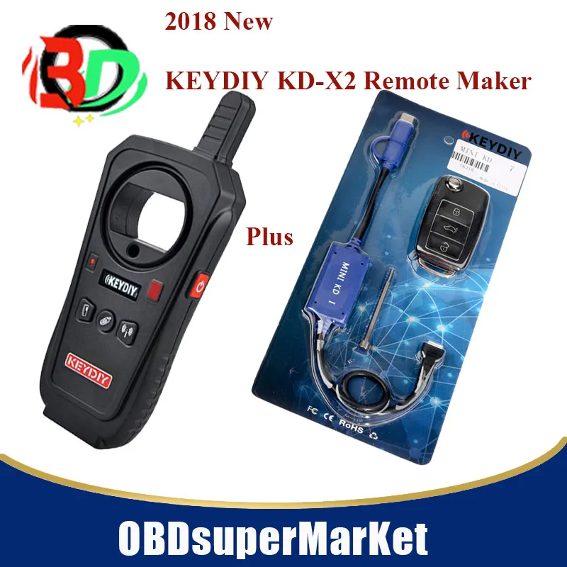 KEYDIY KD-X2 кнопочный пульт чайник разблокировщик с ID48 96bit транспондер Копировать Функция английская версия с KD мини ключ - Цвет: KD X2 PLUS KD MINI
