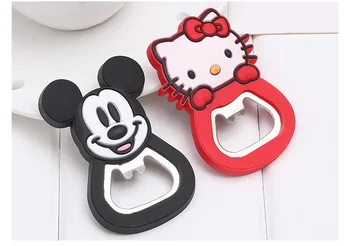 

70pcs Multi-function bottle opener Cartoon Stainless Steel Beer Bottle Opener with Magnet