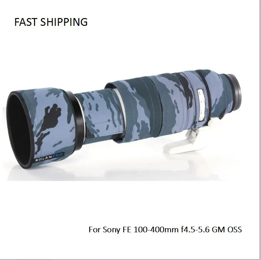 DHL/EMS доставка пальто для объектива Камуфляж Sony FE 100-400 мм f4.5-5 6 GM OSS пистолет одежда