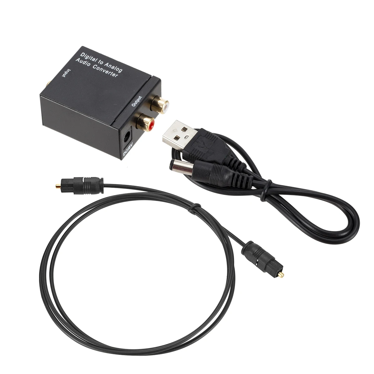 

Digital To Analog Audio Converter Digital Optical Coaxial RCA Toslink Signal to Analog Audio Converter Home Theater For DVD TV