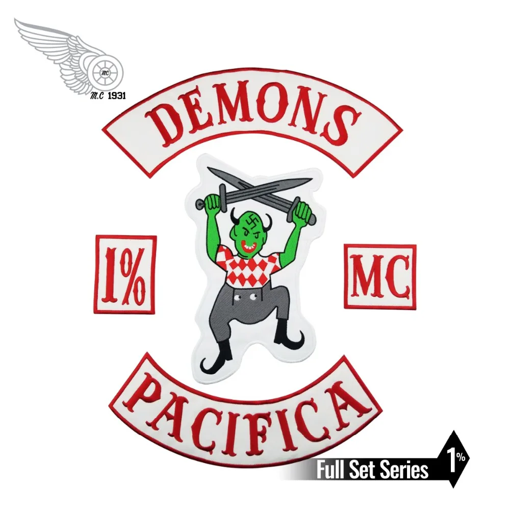 

DEMONS PACIFICA COWBOY WITH GUN MOTORCYCLE CLUB IRON ON WEST PATCH
