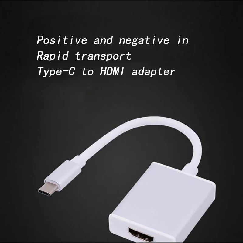 20 шт./лот BRSUANG type-C к HDMI адаптер 4 K разъем USB3.1-C к HDMI адаптер для huawei MacBook Chromebook компьютерный конвертер