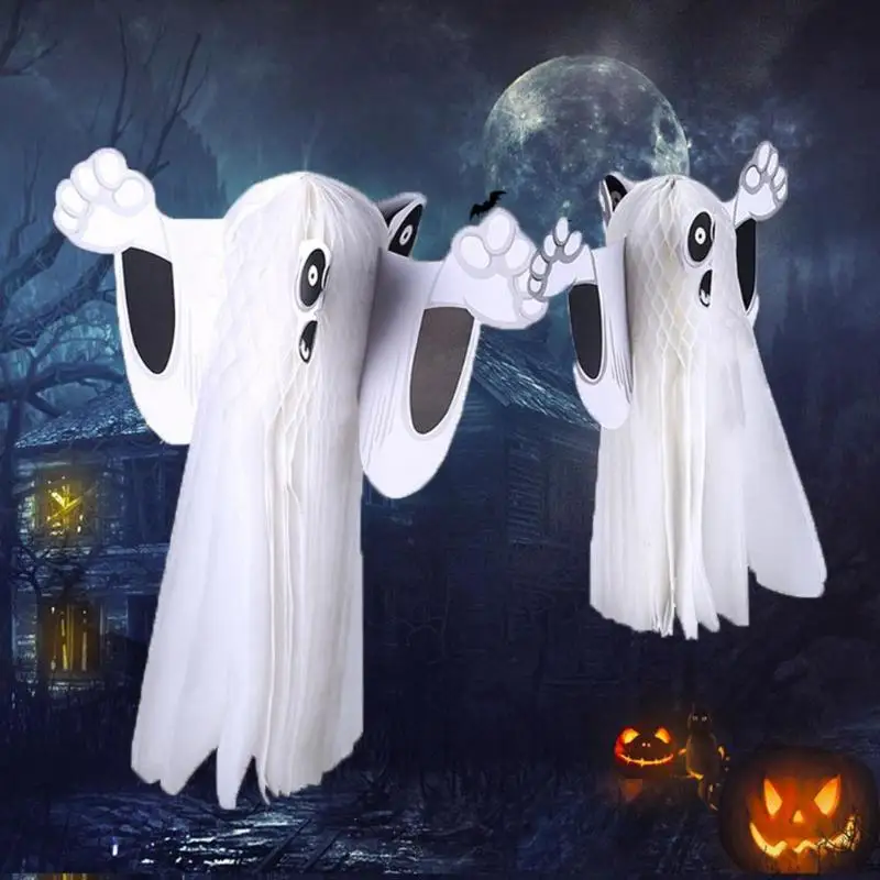 Aliexpress.com : Buy S L Size Funny Hanging Halloween Ghost Paper ...