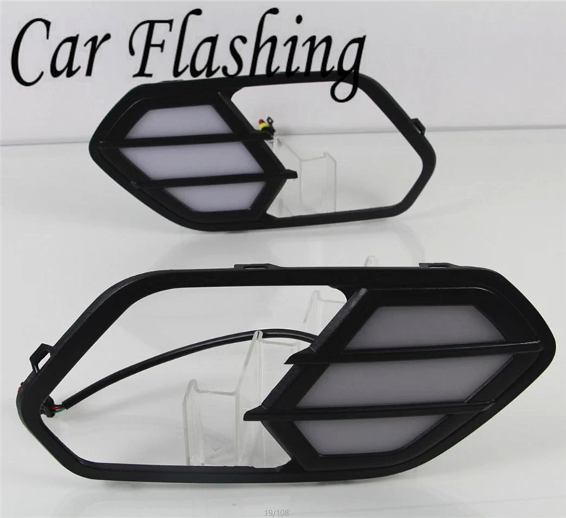 Car Flashing For Ford Kuga Escape 2016 2017 LED DRL Daytime Running