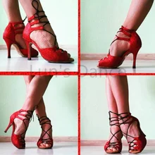 Пикантные блестящие красные блестящие туфли для латинских танцев, сальсы, бальных танцев; обувь для сальсы на высоком каблуке; обувь для латинских и свадебных танцев