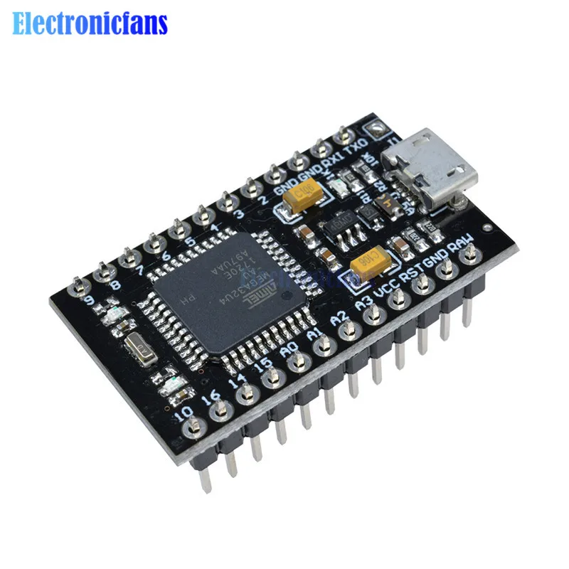 Плата контроллера Pro Micro ATmega32U4 Mega32U4 3 В 8 МГц с Usb модулем для Arduino Nano загрузчика