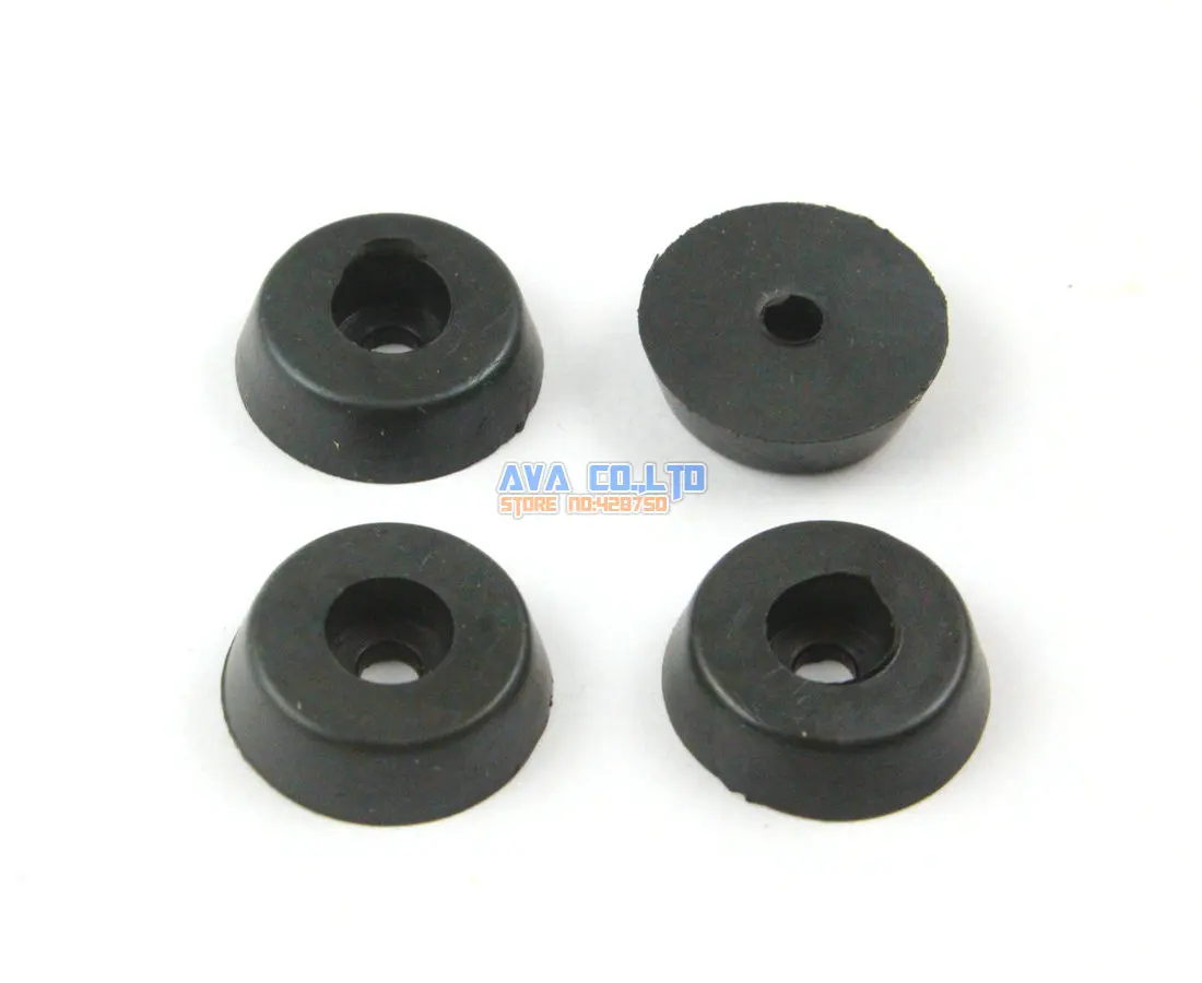 100 Pieces 15x12x8mm Rubber Feet Pad Furniture Chair Leg Protector Glide Pad 