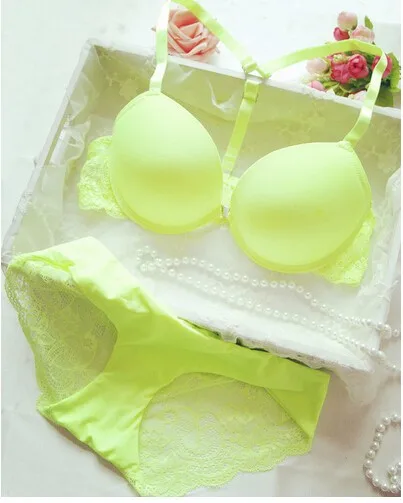 Hot 2018 6 Color Sexy Elegant Bra and Panty Set Women Bras Underwear Lady  push up bra sets brief set lingerie set panty sets