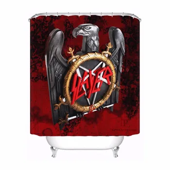 

Custom SLAYER Bathroom Acceptable Shower Curtain Polyester Fabric Bathroom Curtain #180320-01-176