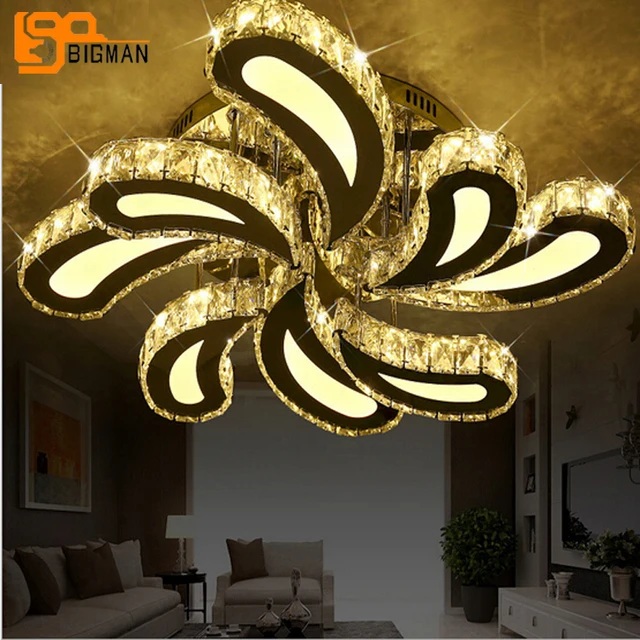 Nieuwe ontwerp Led Kristal Plafond Verlichting Voor Woonkamer lustre ... Nieuwe ontwerp Led Kristal Plafond Verlichting Voor Woonkamer lustre ...