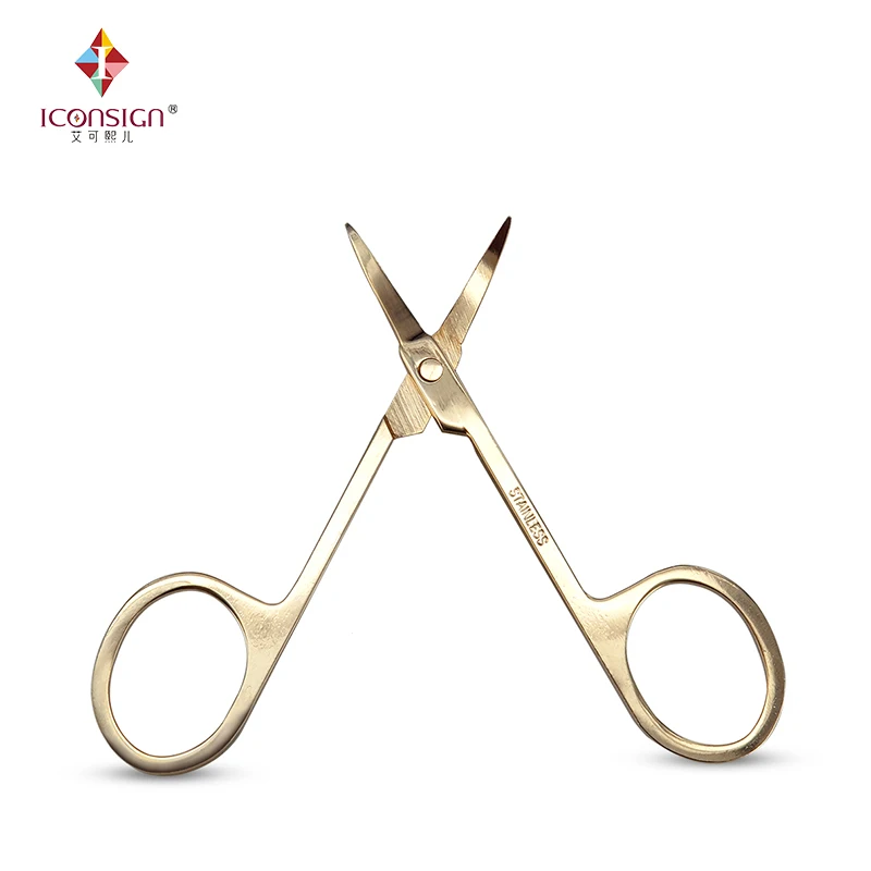 

30 pcs Makeup Scissor Tools Natural Individual Eyelash Extension Multifunctional Eyelash Eyebrow Golden Antic-Static Scissor