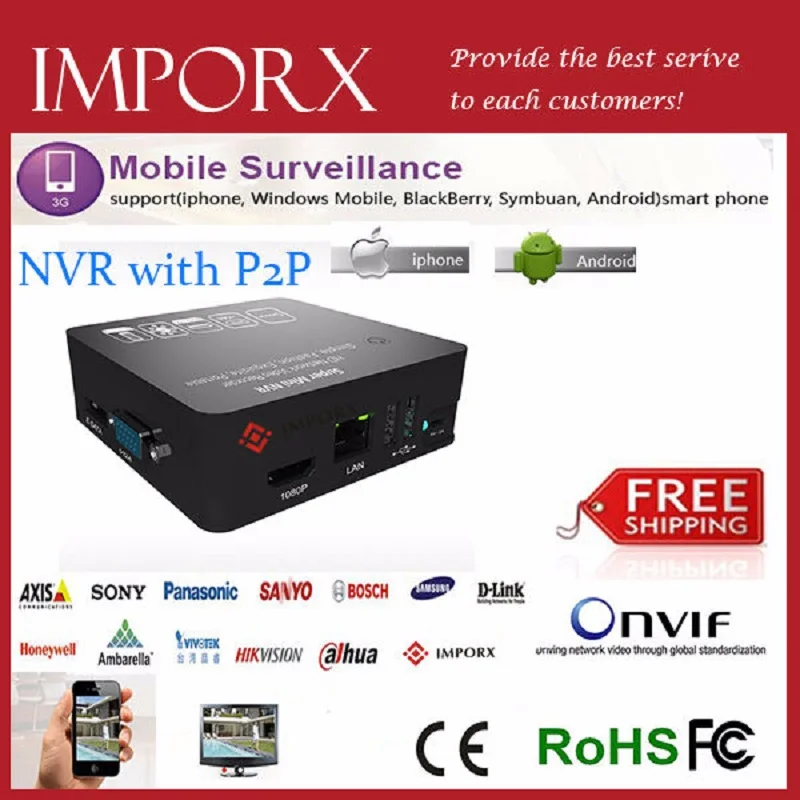 8 канальный мини NVR для ip камеры Full 1080P HD Onvif P2P 15 многоязычный аудио сетевой