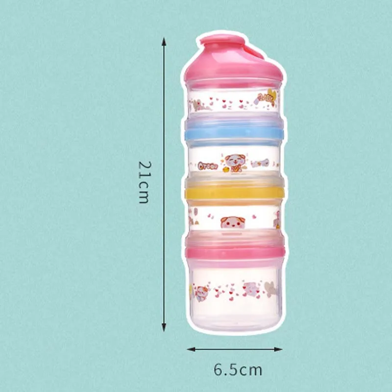 4-Слои Портативный детский контейнер для сухого молока детский закуска конфеты контейнер для хранения еды коробка удобно для маленьких детей на открытом воздухе Применение