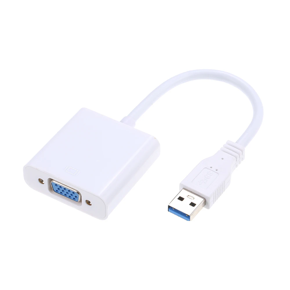 USB3.0 к VGA Женский адаптер конвертер кабель 1080 P для портативных ПК проектор ТВ коробка обратная совместимость с USB2.0