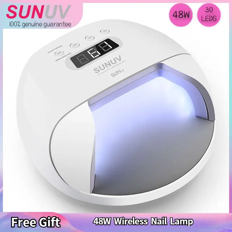 

SUNUV SUN7 Wireless Nail Lamp 48W UV LED Nail Dryer Lights for Gel Varnish Polish with Battery Rechargeable Portable Machine