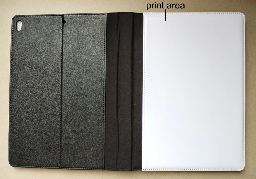 

Retail 1pcs For ipad pro 10.5 inch DIY Flip Leather sublimation case with blank can printable polyester cloth