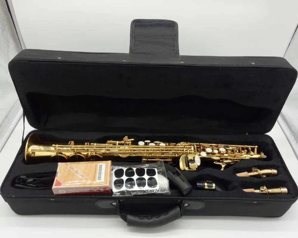 

Brand France Professional Soprano Saxophone R54 Gold Lacquer Musical Instruments Professional Sax Soprano R54