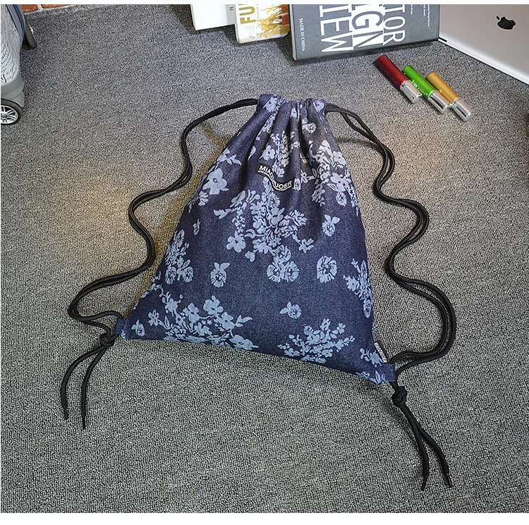 Качественная веревочная сумка, размер 43*33, сделано из нейлона, рюкзак на шнурке, с разноцветным рисунком, подходит для молодежи, унисекс, сумка для улицы или путешествий