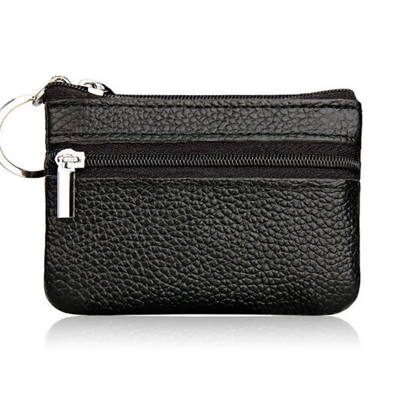 

SFDVBB Soft Men Women Card Coin Key Holder Zip Wallet Pouch Bag Purse