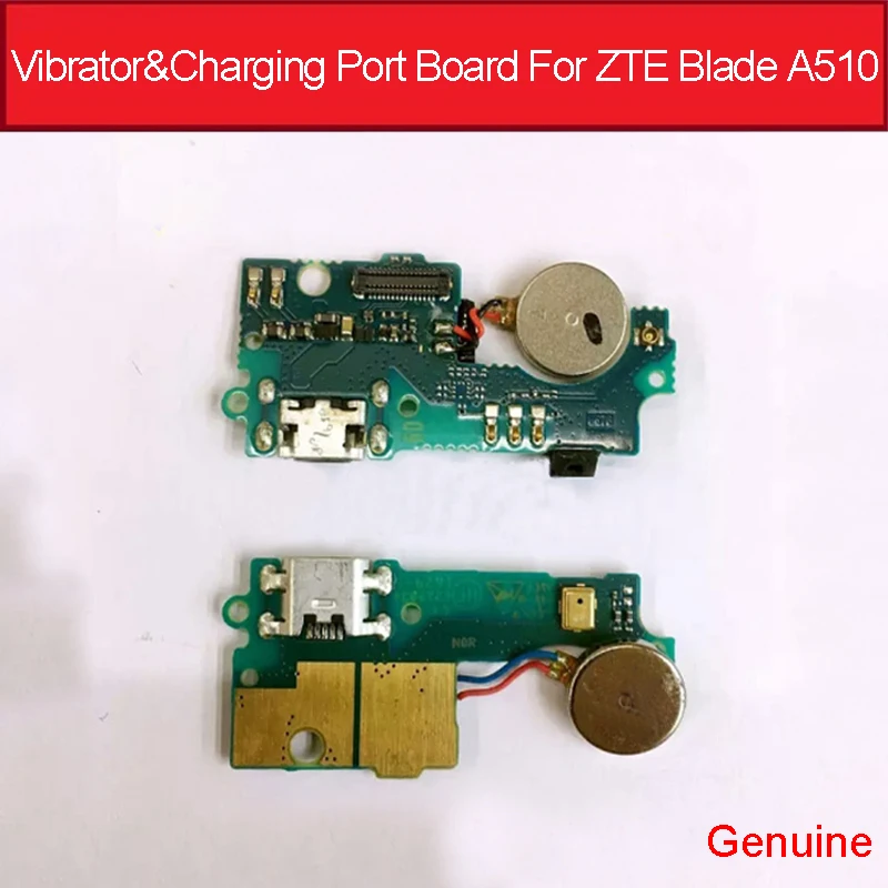 Vibrator& USB Charging Port Board For ZTE Blade A510 Nubia BA510 Charger Dock Connector Board Flex Cable Replacement Parts - Цвет: For ZTE Blade A510