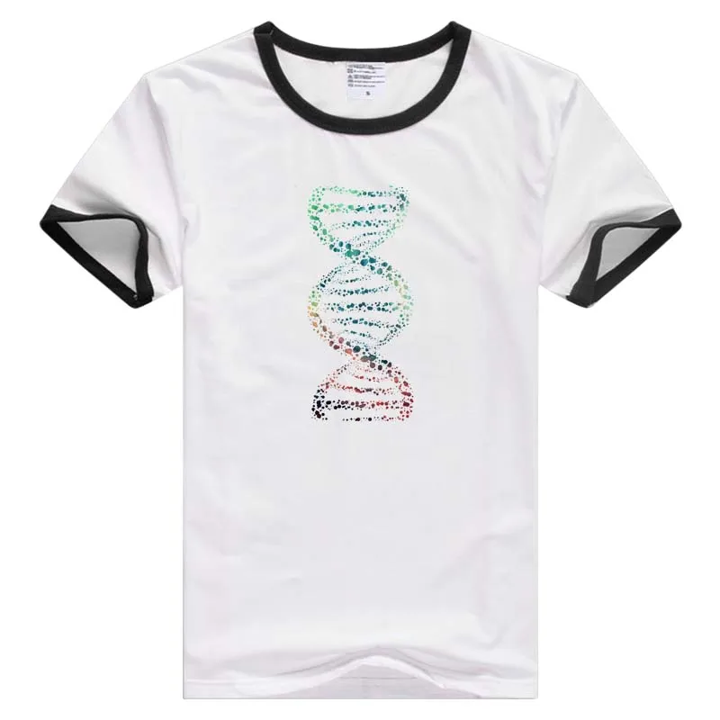 Научная биология Мужская/женская футболка с коротким рукавом DNA life базовая
