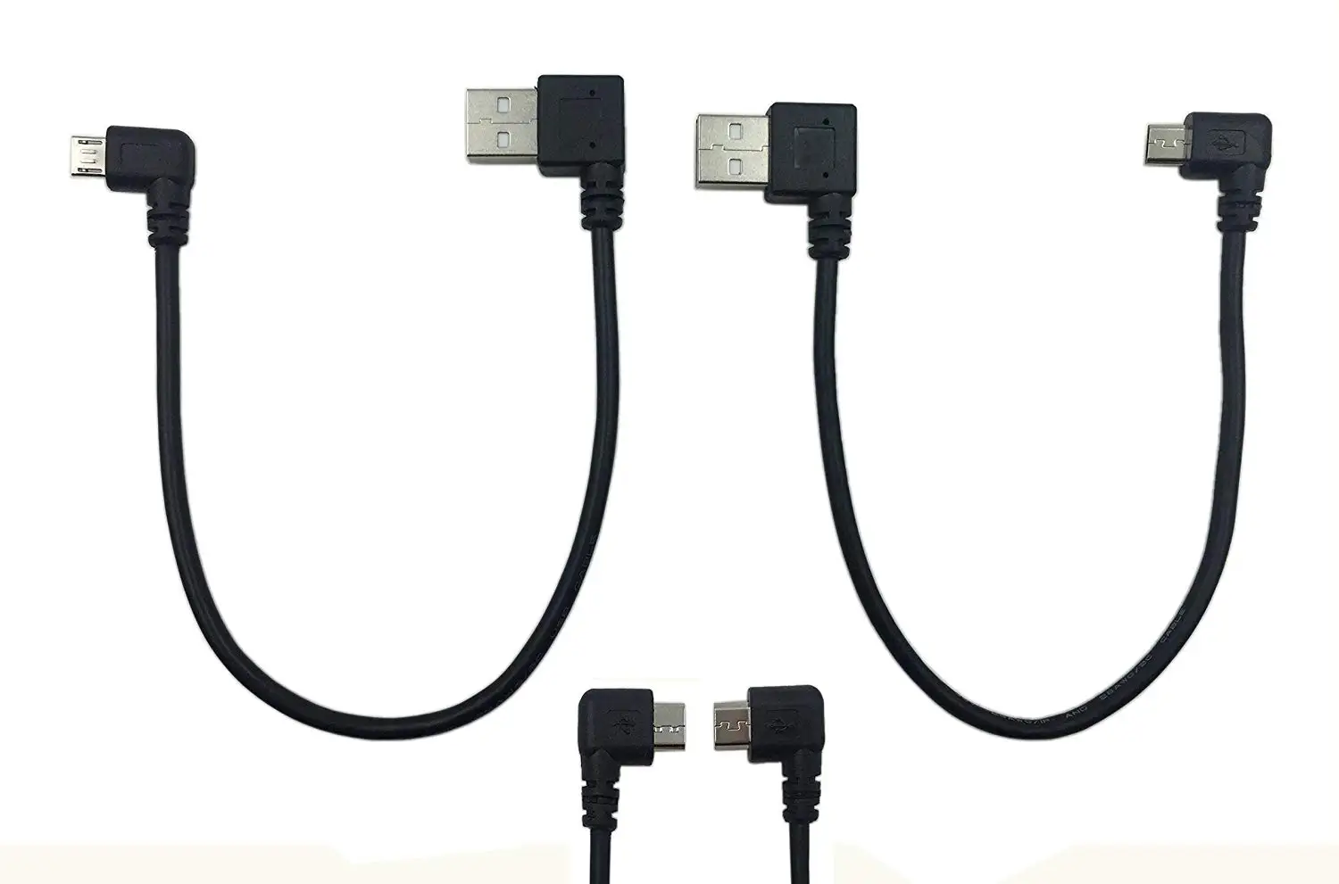 2 шт. кабель Micro USB Combo левый и правый угол 5-контактный штекер на 0 Тип A