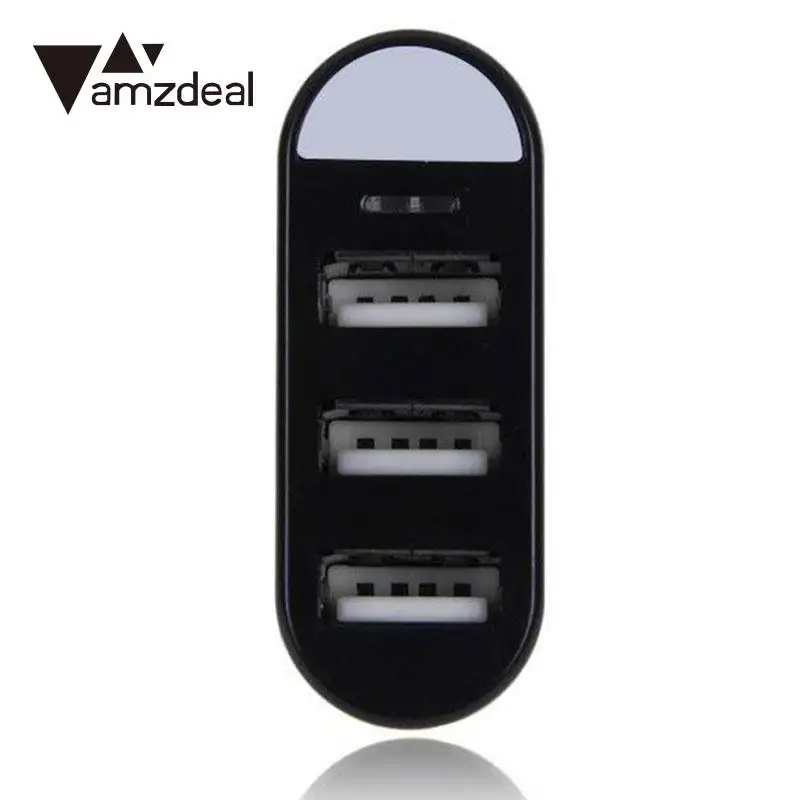 

AMZDEAL For Portable Rotatable High Speed 3 Ports USB HUB USB Splitter Adapter Notebook Tablet Computer PC Peripherals USB HUB