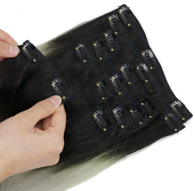 32mm U Sharp Hair Extension Clips 100pcs Metal Snap Clips For Hair Weft