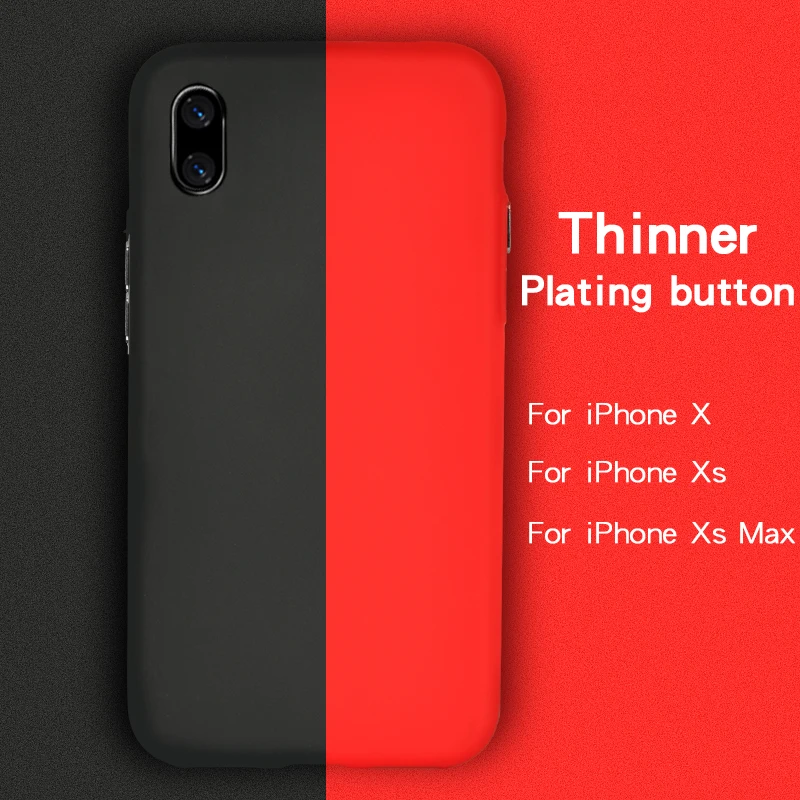 

CENMASO Original Ultra Thin Silicone for Iphone 7 8 Plus Case Luxury Plating Button for IPhone X Case XS MAX XR Without Logo