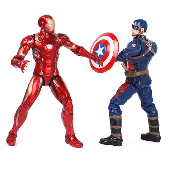 

18cm Marvel avengers Endgame Movie Anime Super Heros Captain America Ironman Spiderman hulk thor Superhero PVC Figure model Toy
