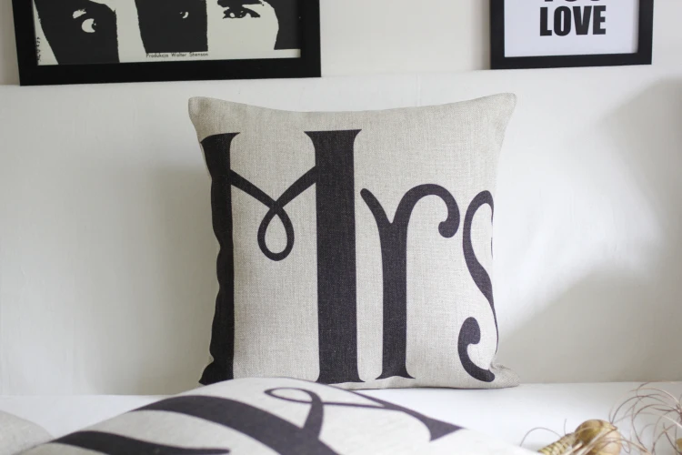 هدايا عيد السيد والسيدة وسادة ، القطن وسادة لل مكتب ديكور المنزل سائد أريكة 45*45 سنتيمتر 3 قطعة/الوحدة الوسائد