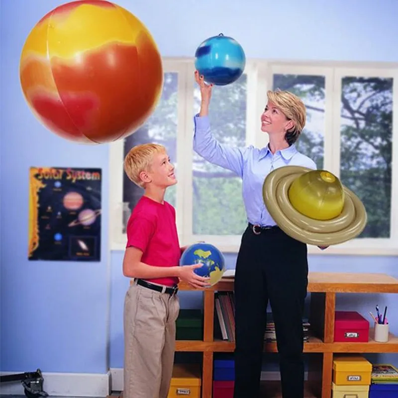 Детский Надувной звезда Системы Косплэй реквизит Солнечный Galaxy Учебная модель воздушные шары девять планет в солнечной Системы Шарм моделирование