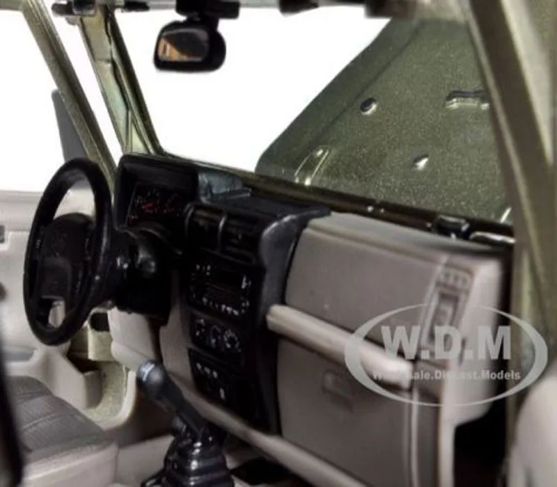 Коллекция 1/18 модели игрушек Jeep Wrangler цвета хаки литой родстер автомобиль новый