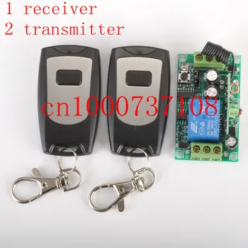 

Free shipping 12V 1ch Wireless Remote Control Switch System Receiver & 2 Transmitter control light/door switch z-wave