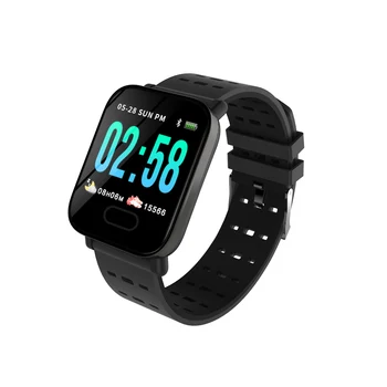 

A6 Smart Band Reloj Inteligente Pulsometro Ritmo Cardi Fitness Tracker Afstandsbediening Smart Armband Waterdicht Polsbandje