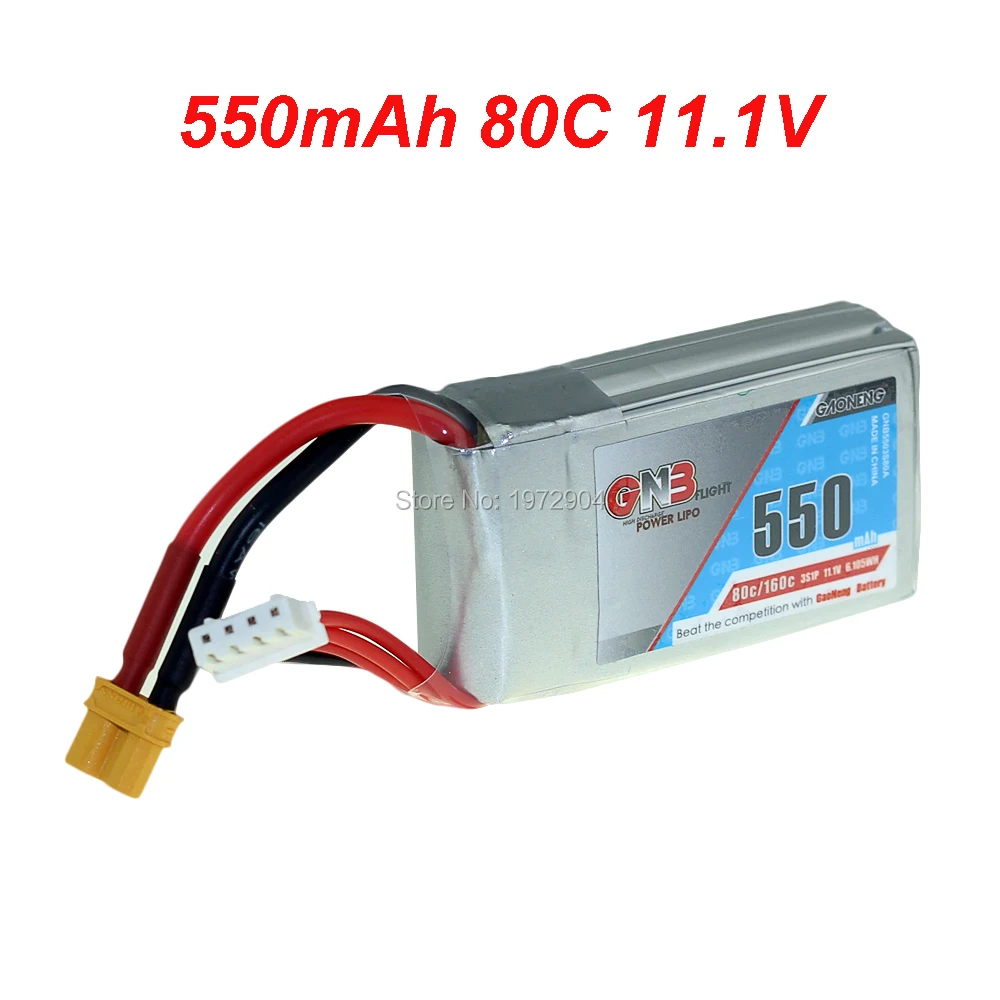 

Super Violent 550mAh 11.1V 80C/160C 3S With XT30U-F Plug For RC Racing Drone High Quality Rechargeable Power Lipo Battery