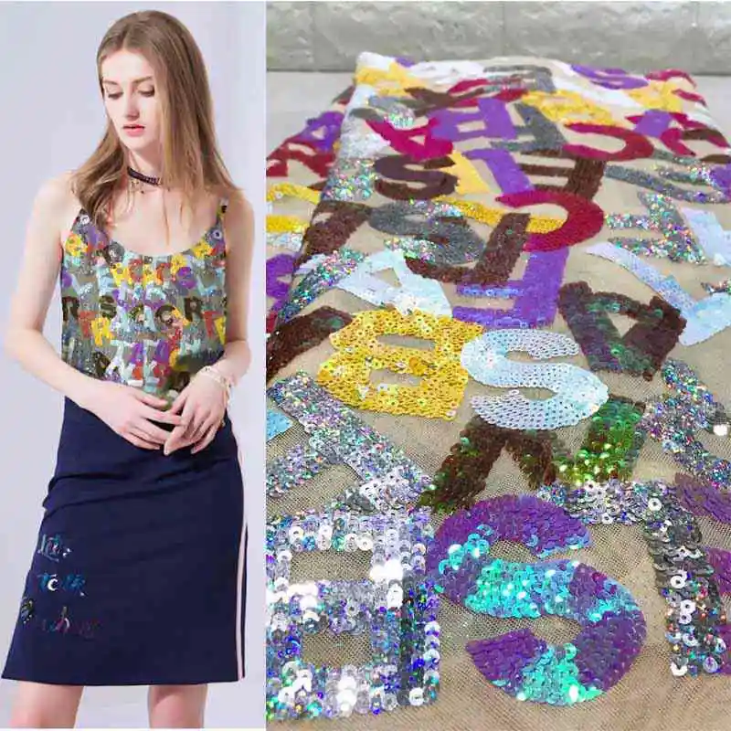 

Q3993 Sequins Lace Fabric High Quality African Evening Dress Fabrics New Nigeria Sequined Embroidered Mesh Net Lace Fabrics