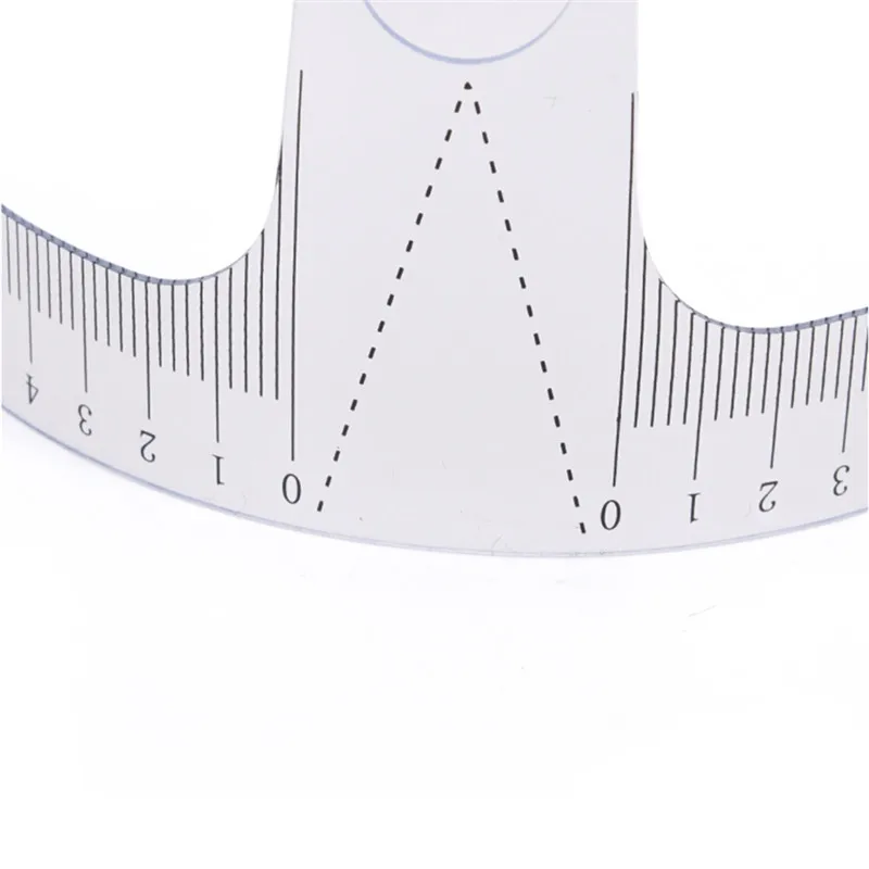 Многоразовые для бровей Уход за лошадьми линейка для макияжа инструмент меры трафарет Shaper Линейка Мера Инструмент 1 шт