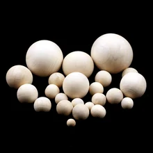 Btfbes cor natural redonda contas de madeira, ecológica sem chumbo furo madeira pintada/gravura diy bola jóia contas de contas
