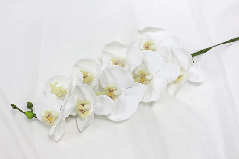 Искусственный цветок орхидеи фаленопсис, имитация Красной бабочки, Орхидея, искусственные цветы, растения, свадебное украшение для дома - Цвет: D