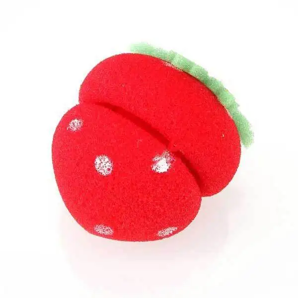 Ariesale 6 X Strawberry Balls Soft Sponge Hair Care Rollerscare