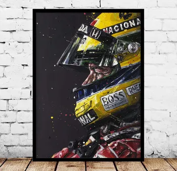 

Ayrton Senna Da Silva Champion Poster Canvas Painting